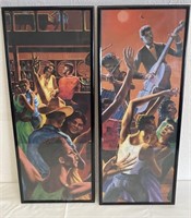 Pair of Framed Music & Dance Prints