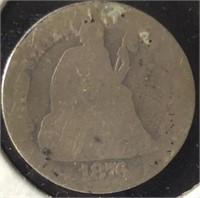 1876-CC Seated Dime