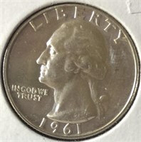 1961 Washington Quarter Proof