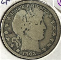 1902-S Barber Half Dollar