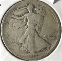 1917-S Walking Half Dollar Fine