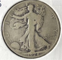 1928-S Walking Half Dollar Fine