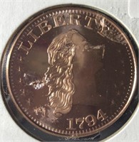 Copper Round Liberty 1794