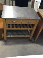 SS top kitchen cart