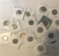 (18) Assorted  International Coins