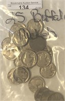 (25) Buffalo Nickels