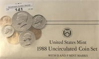 1988 UNC Mint Coin Set