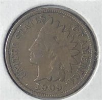 1909 Indian Cent VG