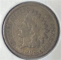 1909 Indian Cent VG