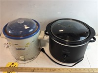 (2) crock pots