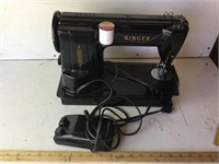 Singer sewing machine in case