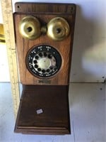 Vintage wall phone & heater