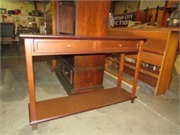 CHERRY SOFA TABLE WITH 2 DRAWERS