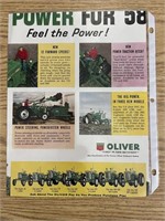 1958 Oliver Tractor Cut Out