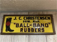 J. C. Christensen Orum. NE Metal Sign