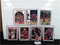 (7) Scottie Pippen Basketball Trading Cards