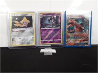 (3) Pokémon Holo Trading Cards