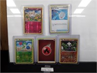 (5) Pokémon Trading Cards 4 Foil Trading Cards
