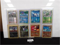 (8) Pokémon Holo Trading Cards