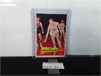 1957 Topps Joe Graboski Warriors Basketball Card
