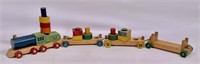 Holgate wooden train, #1212, engine and 3 cars,