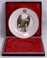 Boehm plate, Honor America on box, 10.75"