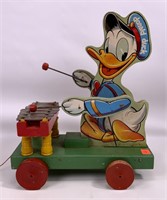 Donald Duck pull toy, Fisher Price Toy & Walt