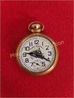 Vtg Rail Master Railroad Pocket Watch