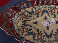 Early Ornate European Large Porcelain Platter