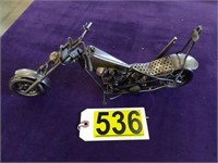 Metal Motorcycle Chopper Display