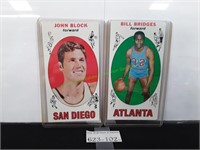 1969 Topps John Block & Bill Bridges Trading Card
