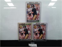 (3) 1991 Fleer Ultra Brett Favre Rookie Cards