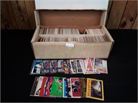 Shoe Box of Texas Rangers Baseball Trading Cards