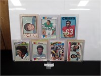 (7) Mixed Older Football Trading Cards