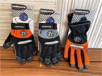 Lot of 3 Industro Working Gloves XL NEW