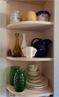 Hall pitcher, planters, dinnerware, vases