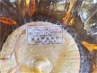 Murano Yellow Glass Bowl