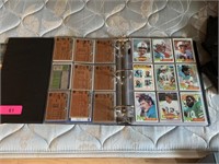 BINDER OF MISC SPORTS CARDS AND MAGAZINES