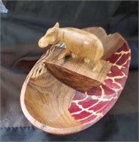 Hippo Handcarved Bowl