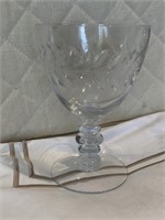 LOT OF MISC CUT GLASS GOBLETS MORE