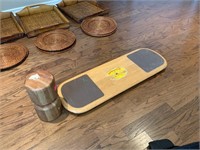 2PC WOOD BONGO BOARD AND OTHER