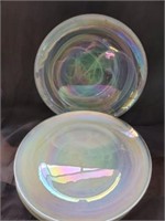 White Opalescent Slag Glass Plates