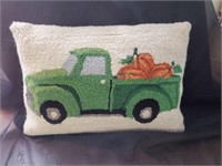 Hooked Wool Pillow