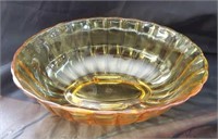 Vintage Fenton Amber Glass Bowl