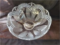 Art Deco style Vintage Crystal Bowl