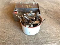 Pins and stainless tool box with washers