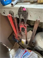 Bolt cutters and Wrenches