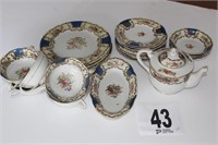 (22) pcs Decorated China/Made in Japan (U231)