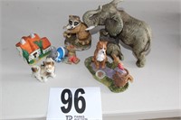 (8) pcs Animal Figurines (U232)