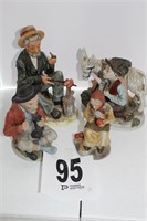 (4) pcs Assorted Old Couples Figurines (U232)